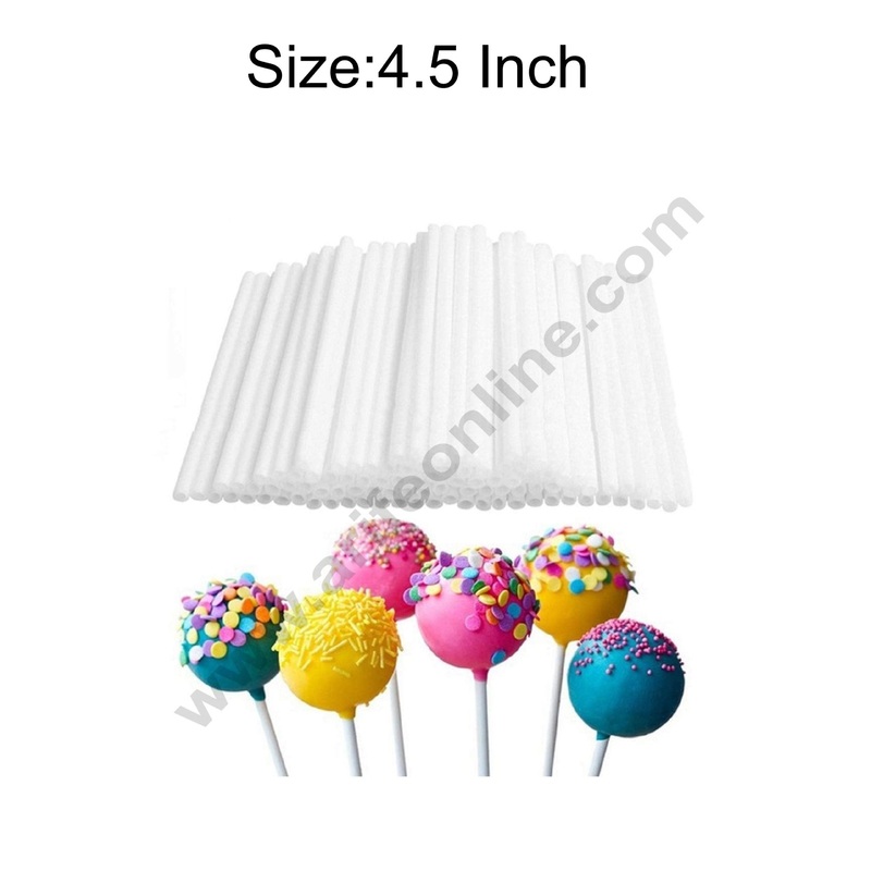 Cake Decor 4.5 Inch Plastic Lollipop Sticks For Cakesicle Popsicle and Candy (100pcs)