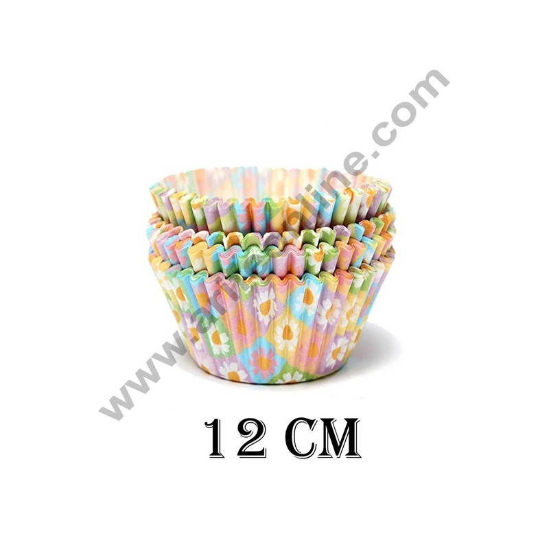 Cake Decor Big 12 cm Cupcake Liner Baking Cups Cupcake Mold Paper Muffin Random 100 Pcs (Single/Assorted Color/Prints)