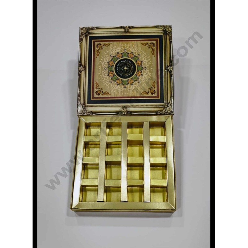 Cake Decor Diwali Boxes 8*8 Chocolate Boxes Chocolate Gift Sweet box (SBBXD-3638)