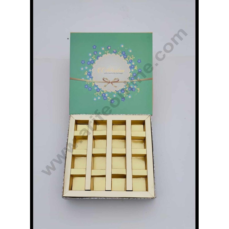 Cake Decor Diwali Boxes 8*8 Chocolate Boxes Chocolate Gift Sweet Box (SBBXD-6262)