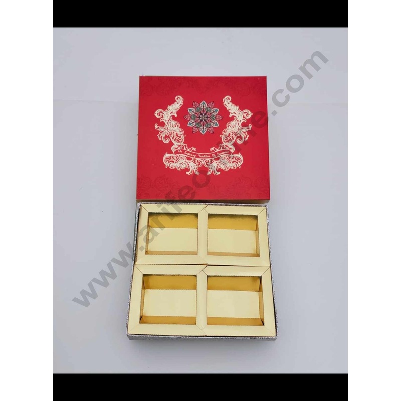 Cake Decor Diwali Boxes 8*8 Dry Fruit Boxes Chocolate Gift Sweet Box (SBBXD-6088D)