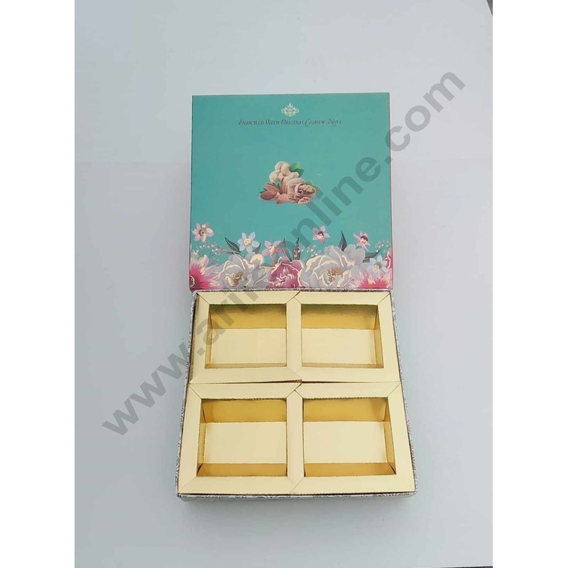 Cake Decor Diwali Boxes 8*8 Dry Fruit Boxes Chocolate Gift Sweet Box (SBBXD-6268D)