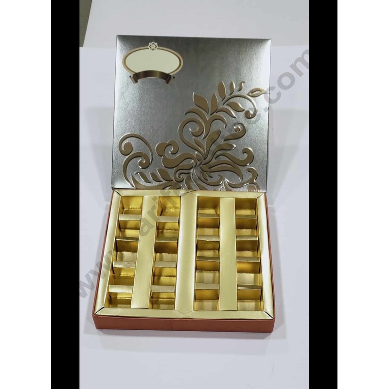 Cake Decor Diwali Boxes 9*9 Chocolate Boxes Chocolate Gift Sweet Box (SBBXD-34821)