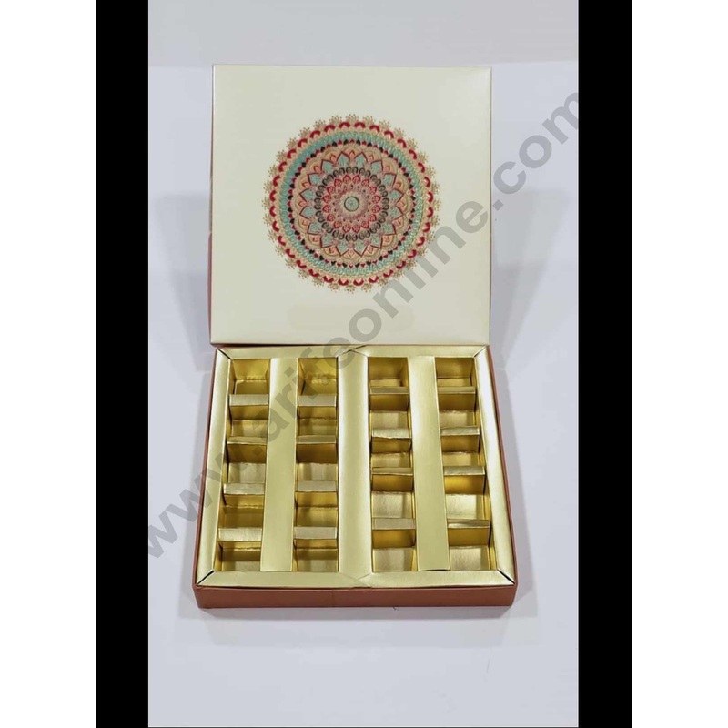 Cake Decor Diwali Boxes 9*9 Chocolate Boxes Chocolate Gift Sweet Box (SBBXD-60201)