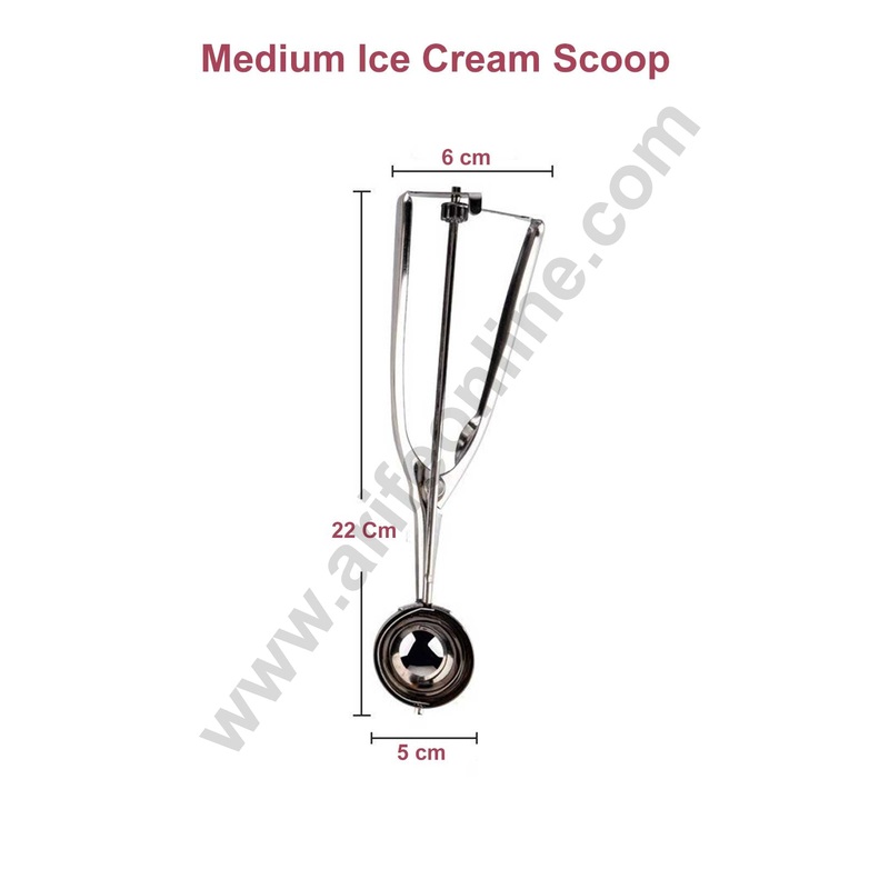 Cake Decor Medium Stainless Steel Ice Cream Scoop Serving Spoon Scoop