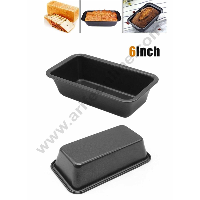 Cake Decor Non Stick Rectangle Heavy Bread Loaf Mould Small - 6 Inch