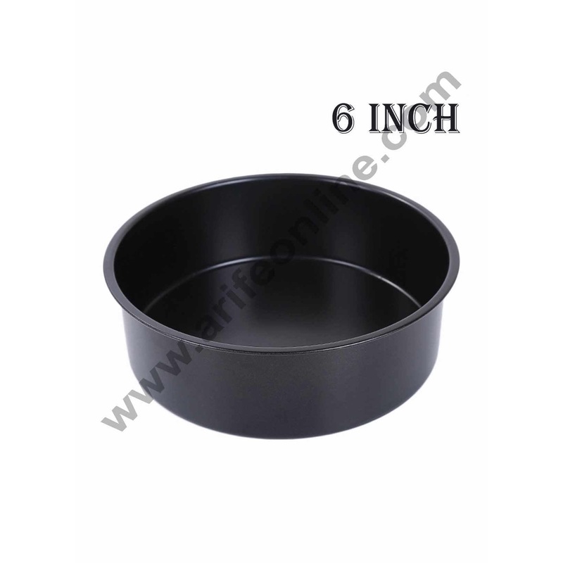 Cake Decor Round Cake Mould Nonstick Cake Mould 6 x 2 inch