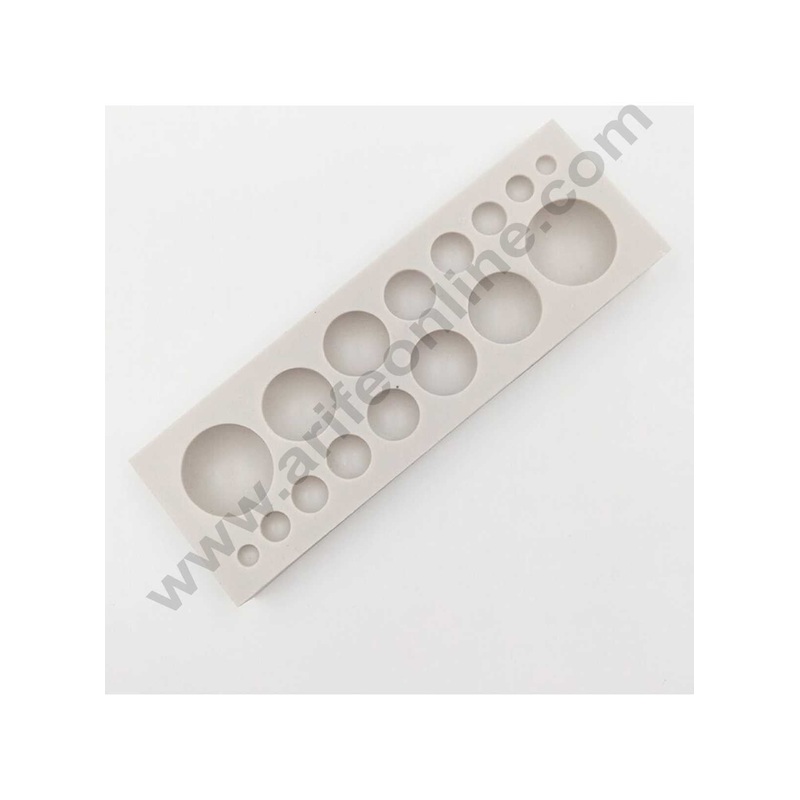 Cake Decor Silicon 16 Cavity Half Ball Sphere Fondant Clay Marzipan Cake Decoration Mould SBSP-704
