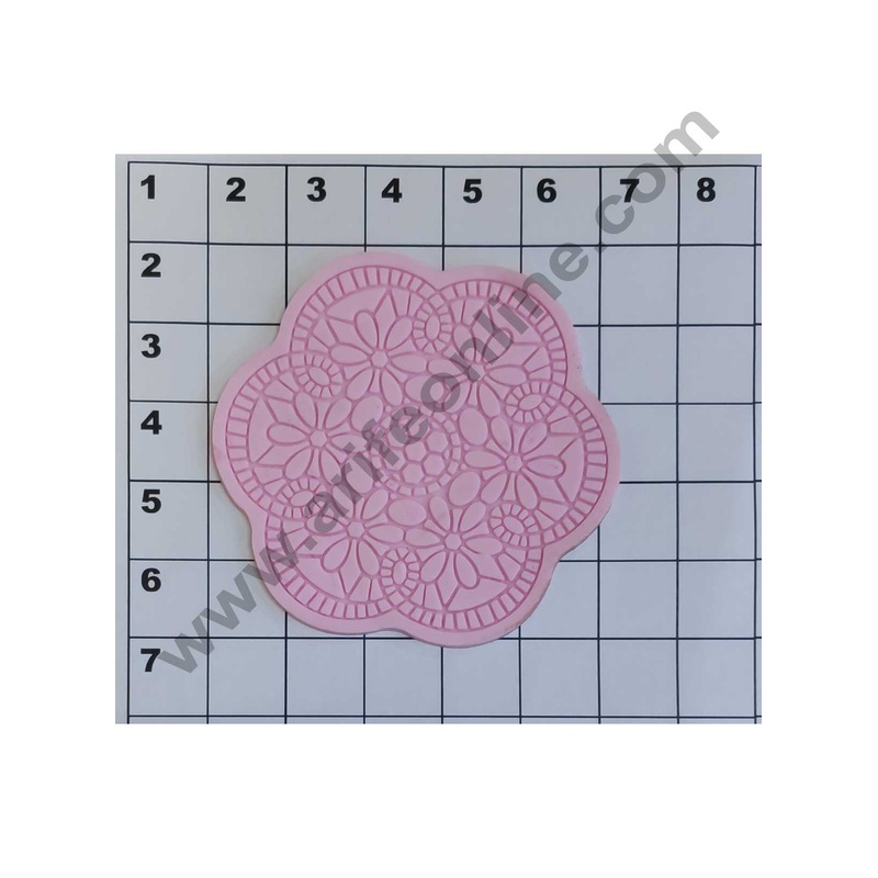Cake Decor Silicon 1Pcs Floral Patten Impression Fondant Clay Marzipan Cake Decoration Mould SBSP-049