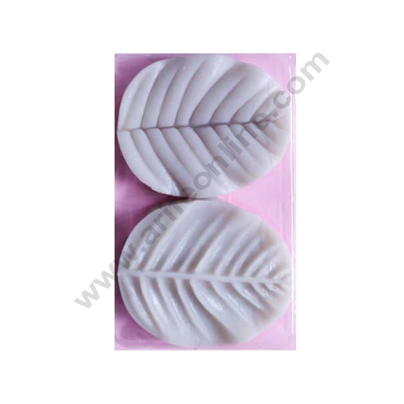 Cake Decor Silicon 2 pcs Veiner Leaves Fondant Clay Marzipan Cake Decoration Mould SBSP-716