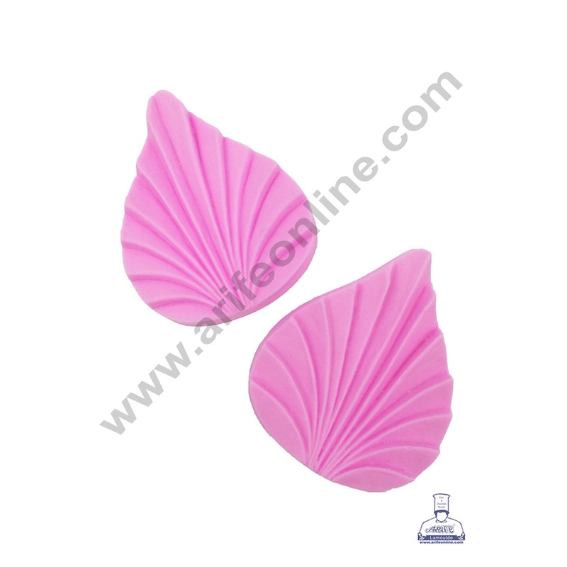 Cake Decor Silicon 2Pcs Veiners Leaves Fondant Clay Marzipan Cake Decoration Mould SBSP-709