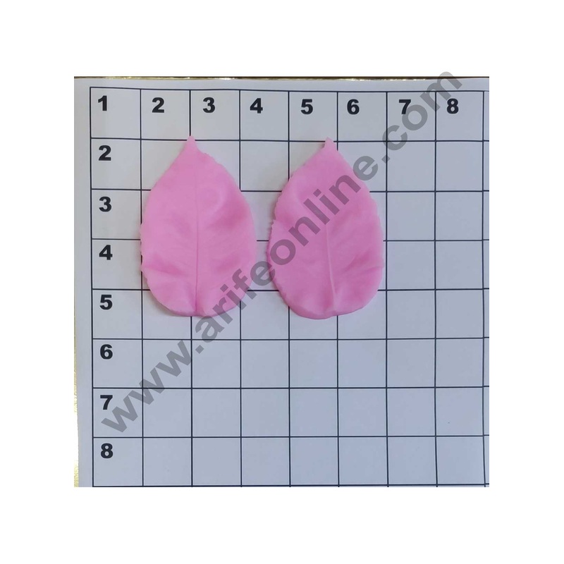 Cake Decor Silicon 2Pcs Veiners Leaves Fondant Clay Marzipan Cake Decoration Mould SBSP-710