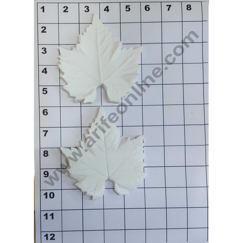 Cake Decor Silicon 2Pcs Veiners Leaves Fondant Clay Marzipan Cake Decoration Mould SBSP-713