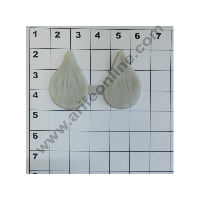 Cake Decor Silicon 2Pcs Veiners Leaves Fondant Clay Marzipan Cake Decoration Mould SBSP-717
