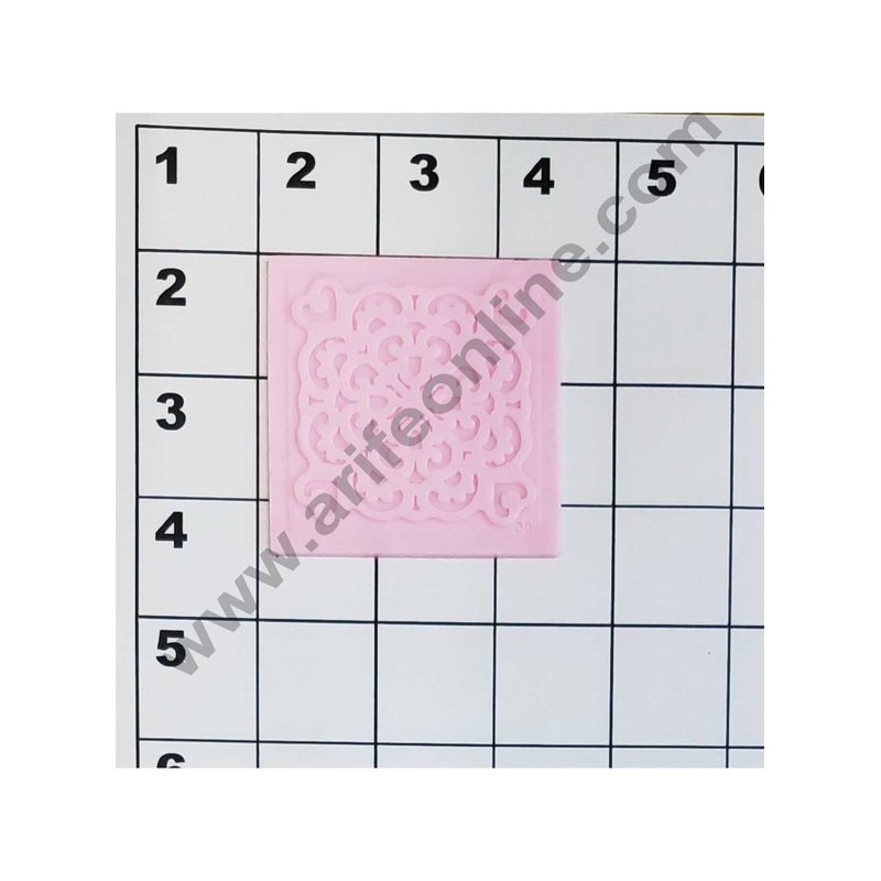 Cake Decor Silicon Frame Impression Fondant Clay Marzipan Cake Decoration Mould