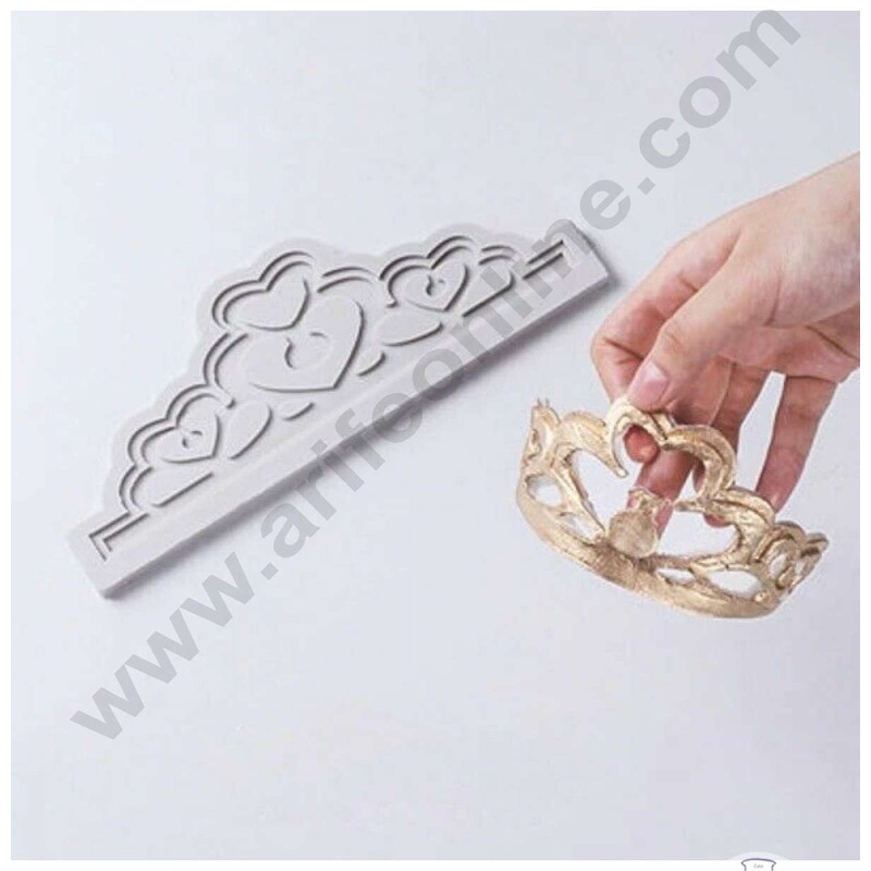 Cake Decor Silicon Princess Crown Shape Fondant Marzipan Mould SBSP-734