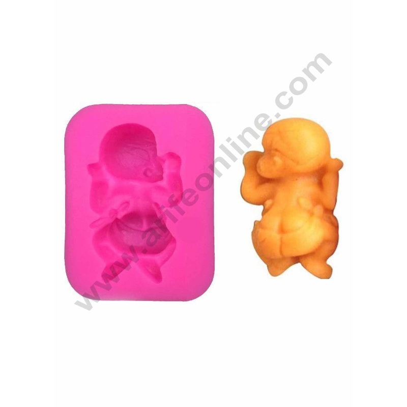 Cake Decor Silicon Small Sleeping Baby Shape Fondant Clay Marzipan Cake Decoration Mould SBSP-728