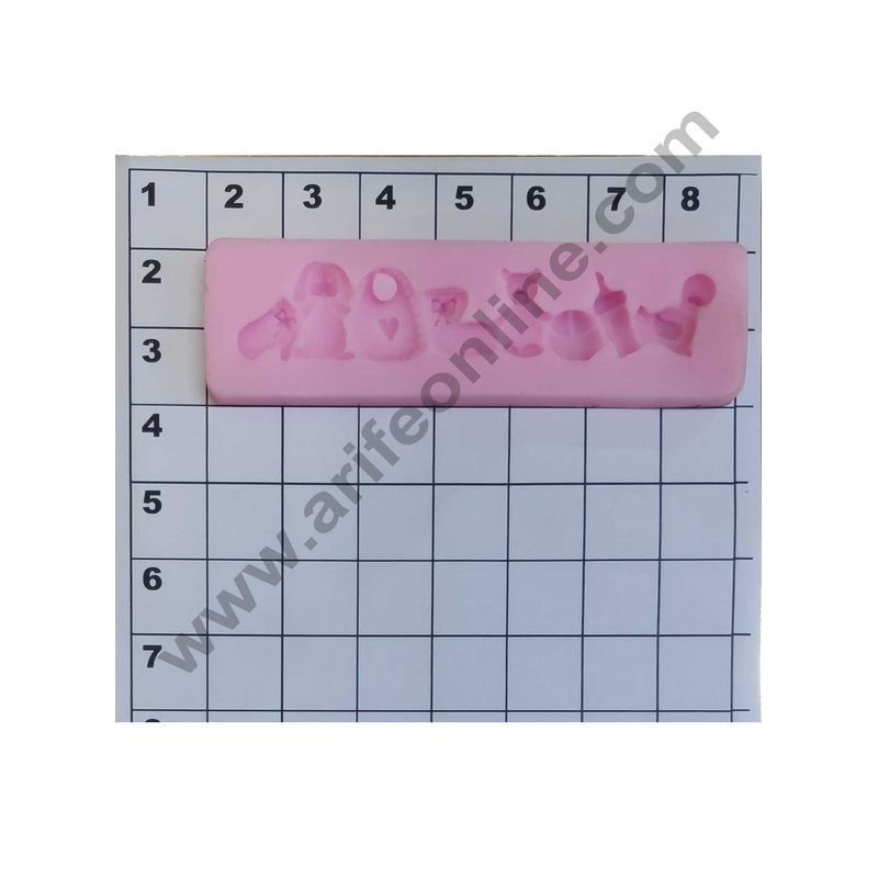 Cake Decor Silicone Bay Shower Patten Fondant Mould