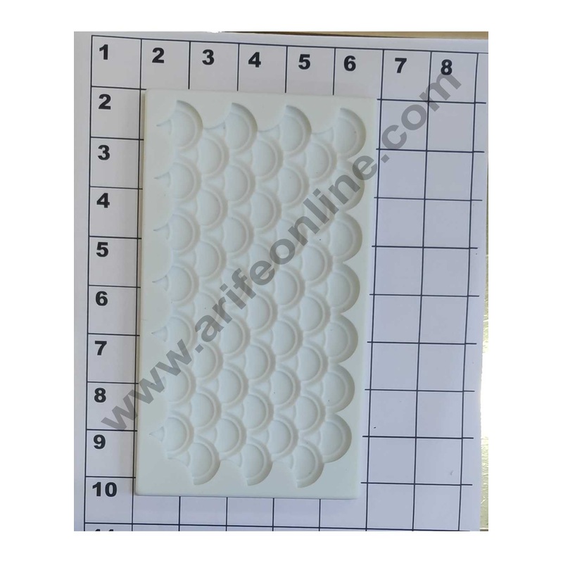 Cake Decor Silicone Fish Scale Pattern  Fondant Mold Cake Decorating Mould