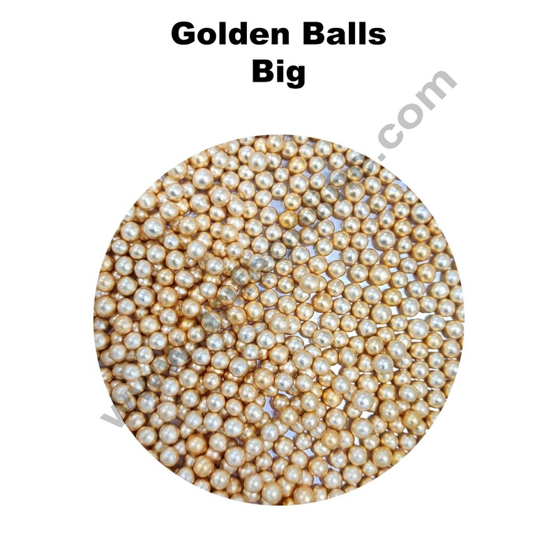 Cake Decor Sugar Candy - Golden Blash Big Ball