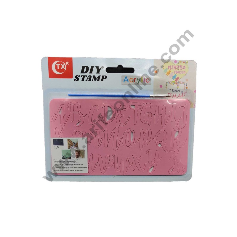 Cake Decor Upper Case Alphabet  Acrylic Diy Stamp Embossed Fondant Cake Decorating ABC-012