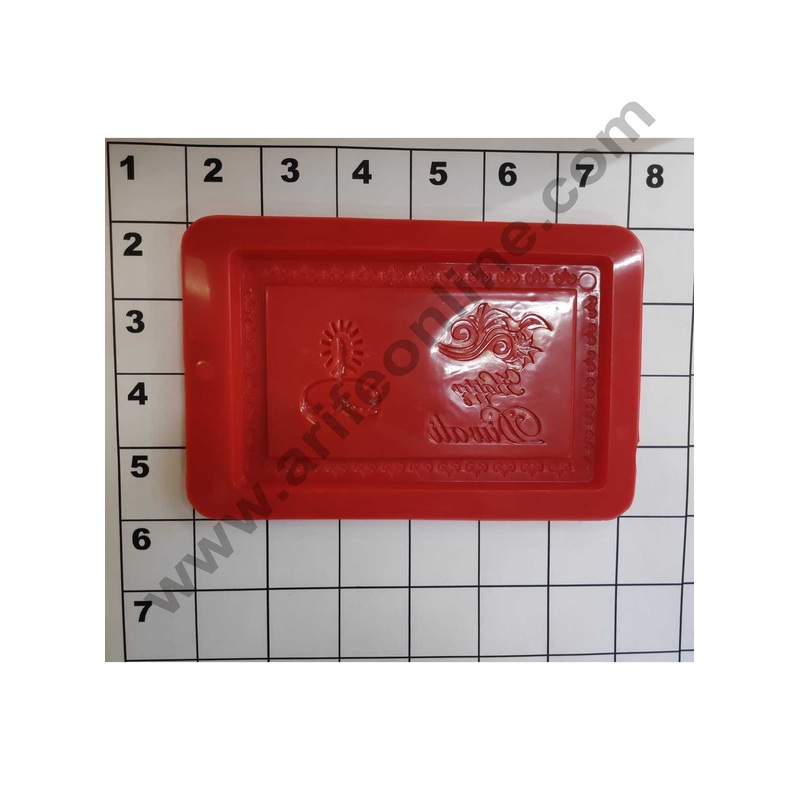 Cake Decor 1 Cavity Happy Diwali Shape Mold Silicone Chocolate Mould
