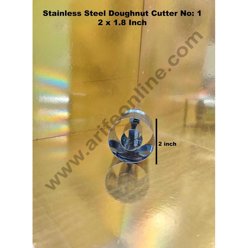 Cake Decor 1Pc Doughnut Stainless Steel Donut Cutter Cookie Cutter Tools No:1