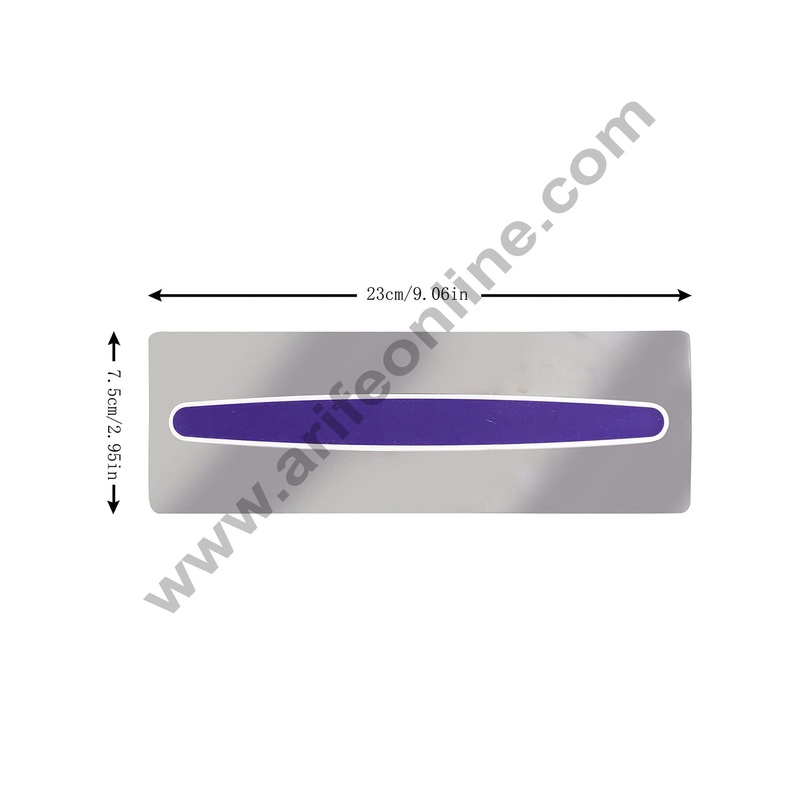 Cake Decor 1pc Stainless Steel Icing Comb, Cake Edge Side Decorating Tools Scraper Smoother Icing Fondant Cake