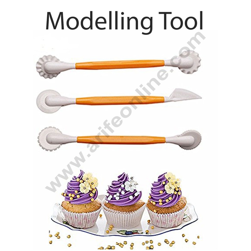 Cake Decor 3pcs/Set Plastic Cake Decorating Pen 6 Patterns Flower Modelling Tool Fondant Cake Decorating Tools