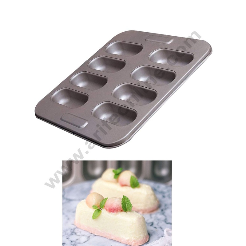 Cake Decor 8 Cavity Non Stick  Mini Hotdog Shaped Cake Pan, Bread Mold, Baking Cake Mould