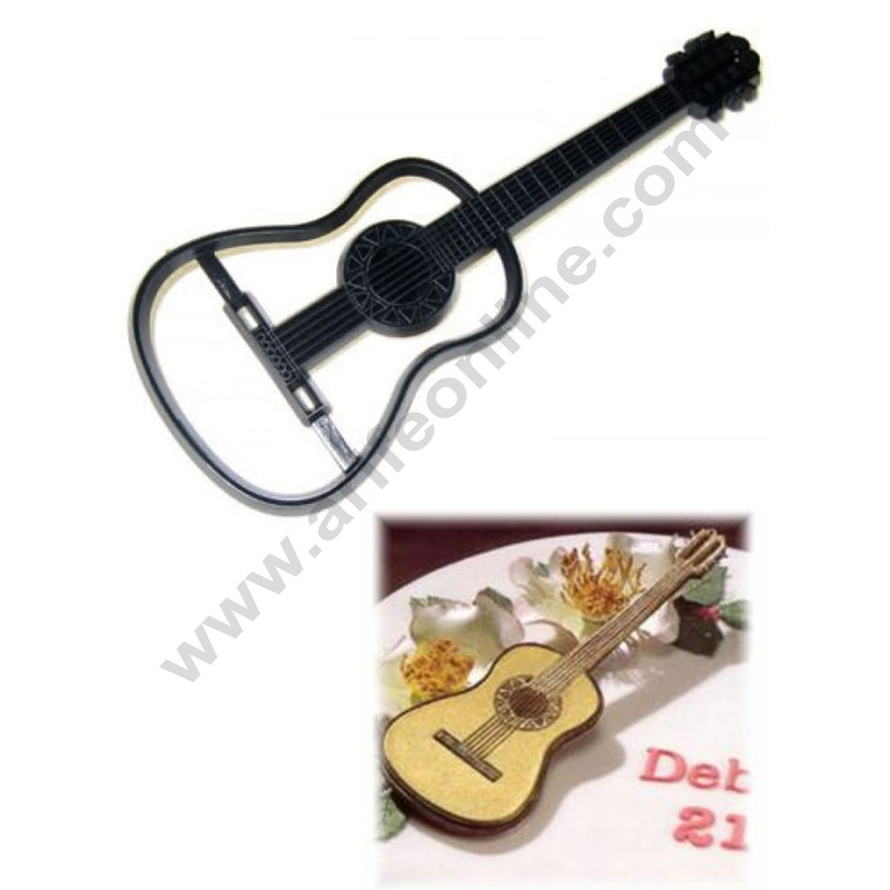 Cake Decor Patchwork Cutters Acoustic Guitar Patchwork Cookie Cutter Plastic Sugarcraft Cake Decorating Tools