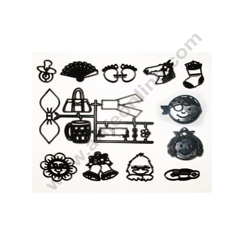 Cake Decor Patchwork Cutters Assorted Mini Set Cutters Patchwork Cookie Cutter Plastic Sugarcraft Cake Decorating Tools
