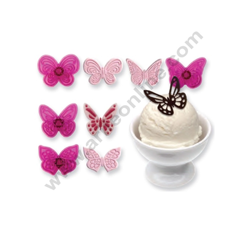 Cake Decor Patchwork Cutters Lacy Butterflies Patchwork Cookie Cutter Plastic Sugarcraft Cake Decorating Tools