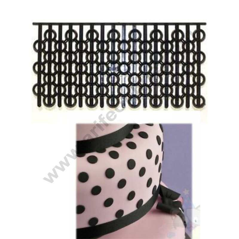 Cake Decor Patchwork Cutters Polka Dots Embosser Cookie Cutter Plastic Sugarcraft Cake Decorating Tools
