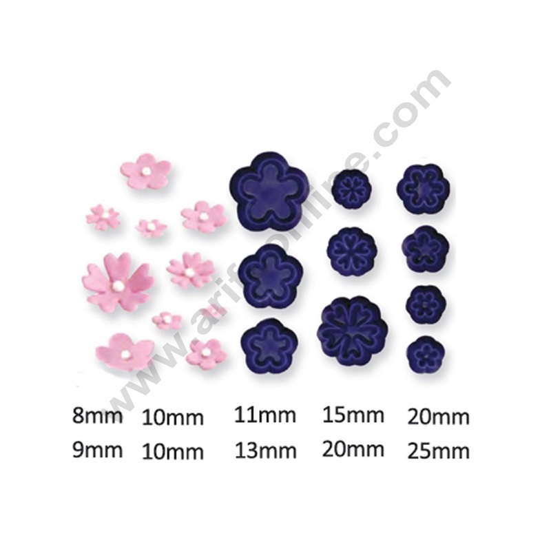 Cake Decor Patchwork Cutters Small Daisy/Blossom & Primula Patchwork Cookie Cutter Plastic Sugarcraft Cake Decorating Tools