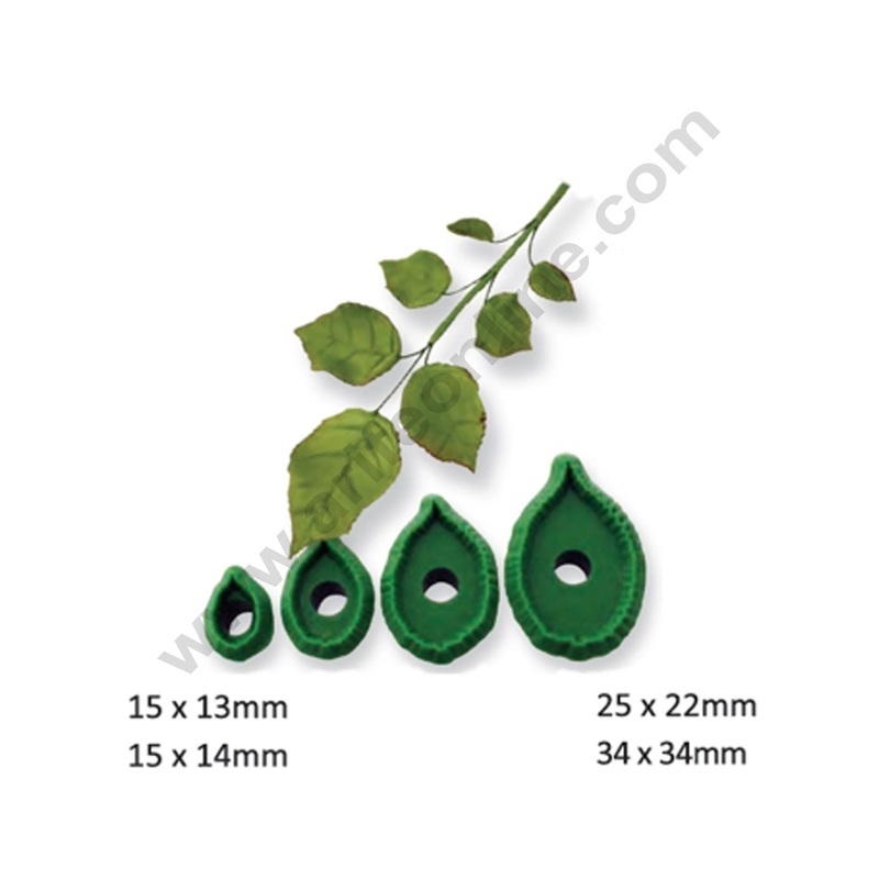 Cake Decor Patchwork Cutters Small Rose Leaves Patchwork Cookie Cutter Plastic Sugarcraft Cake Decorating Tools