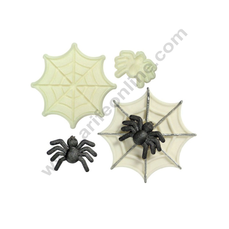 Cake Decor Patchwork Cutters Spider & Web Patchwork Cookie Cutter Plastic Sugarcraft Cake Decorating Tools