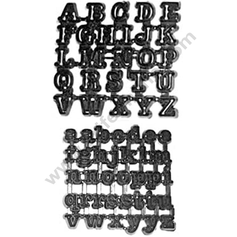 Cake Decor Patchwork Cutters Upper And Lower Alphabet Set Cutters Patchwork Cookie Cutter Plastic Sugarcraft Cake Decorating Tools