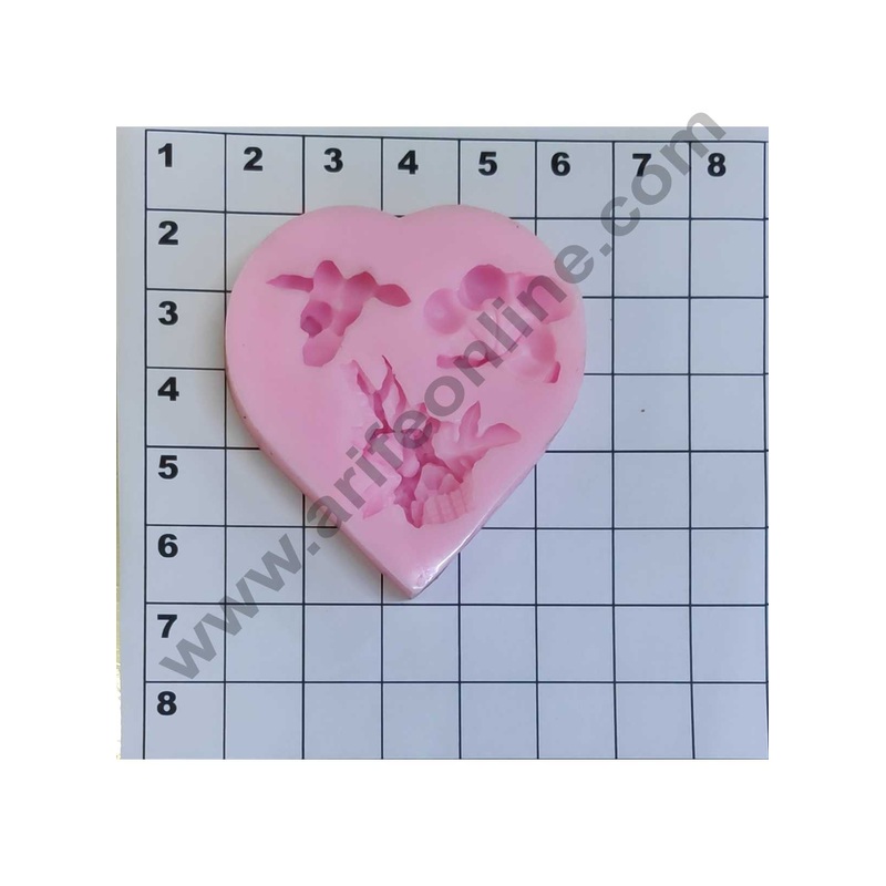 Cake Decor Silicon 3 Cavity Flower Bouquet Silicone Fondant Mould Marzipan Mould