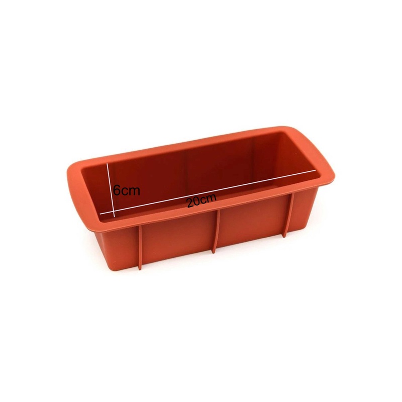 Cake Decor Silicon Rectangular Loaf  MoldSoap /Cake /Loaf Mold Size : 20 x 12 x 6 CM