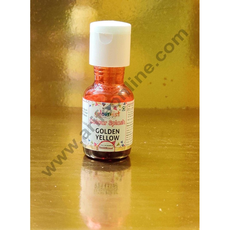 Colourmist Colour Splash Mini Liquid Food Colour - Golden Yellow 20gm
