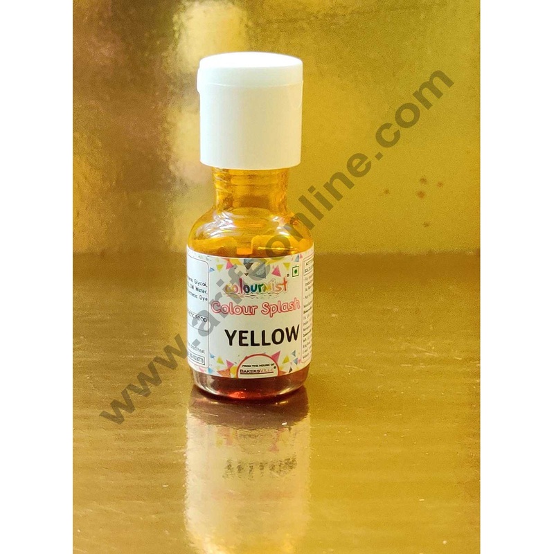 Colourmist Colour Splash Mini Liquid Food Colour - Yellow 20gm