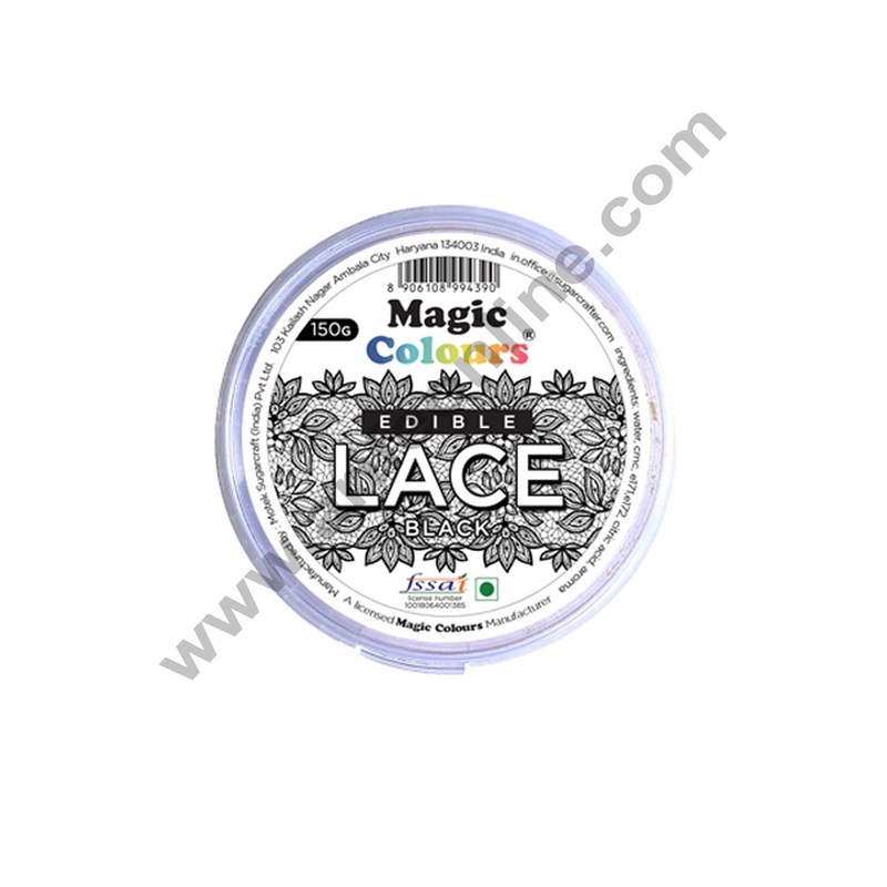 Magic Colours - Edible Lace - Black - 150g