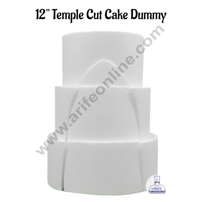 12 Inch Round Cake Dummy - 12+10+8X6 (1 pc)- CAKE DECOR
