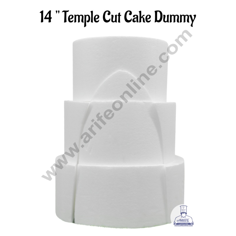 14 Inch Round Cake Dummy - 14 +12+10X6 (1 pc)- CAKE DECOR