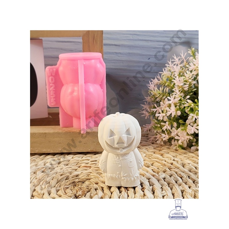 3D Silicon 1 Cavity Halloween Demon Shape Silicon Candle Mould, Silicon Soap Mould (SBSP-DYF7377) - CAKE DECOR