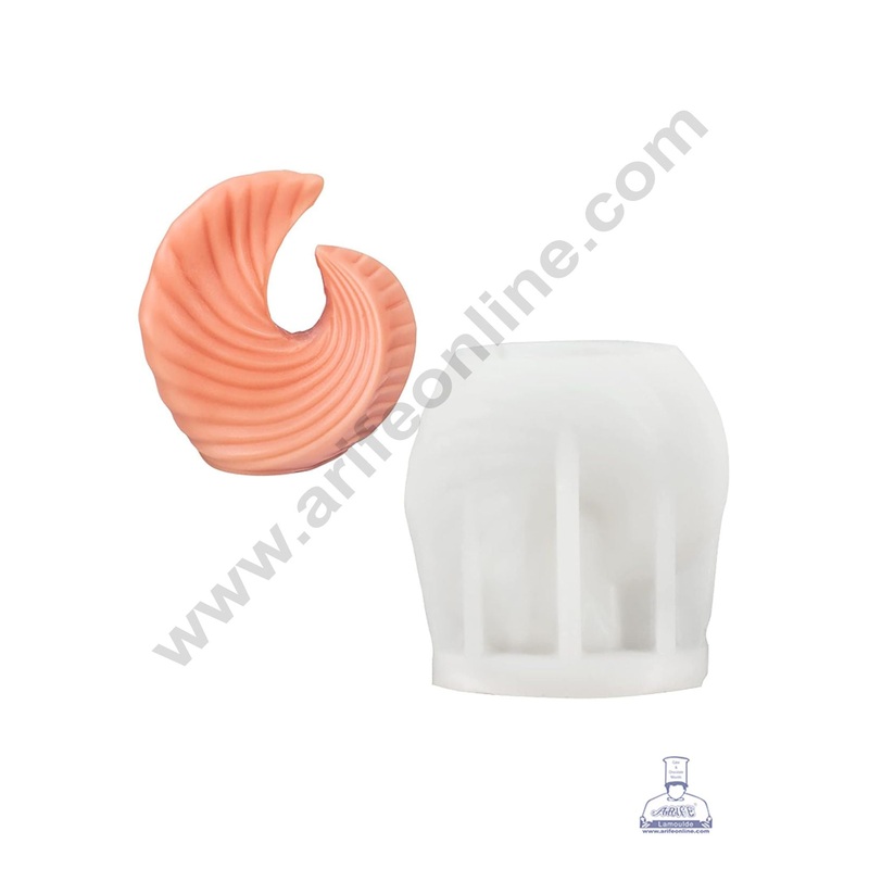 3D Silicon 1 Cavity Sea Shell Design Silicon Candle Mould, Silicon Soap Mould (SBSP-DYF6996) - CAKE DECOR