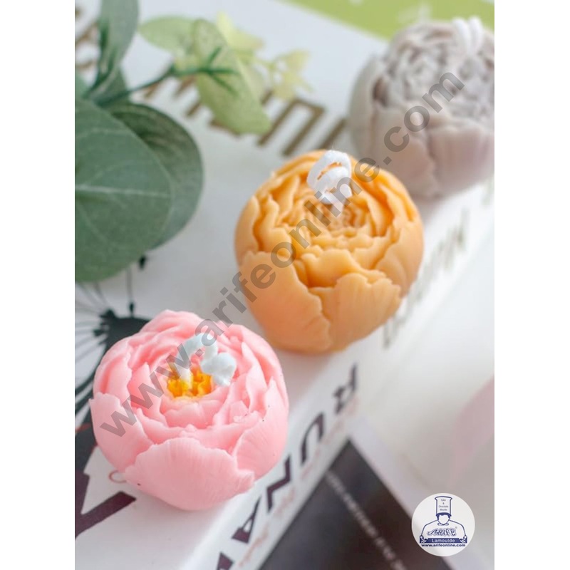 3D Silicon 1 Cavity Tulip Flower Petals Shape Silicon Candle Mould, Silicon Soap Mould (SBSP-DYF2463) - CAKE DECOR