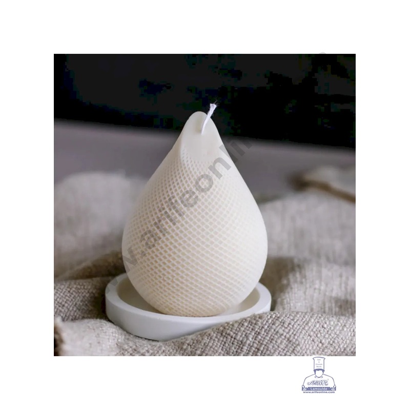 3D Silicon 1 Cavity Water Drop Geometric Design Shape Silicon Candle Mould, Silicon Soap Mould (SBSP-DYF6991) - CAKE DECOR