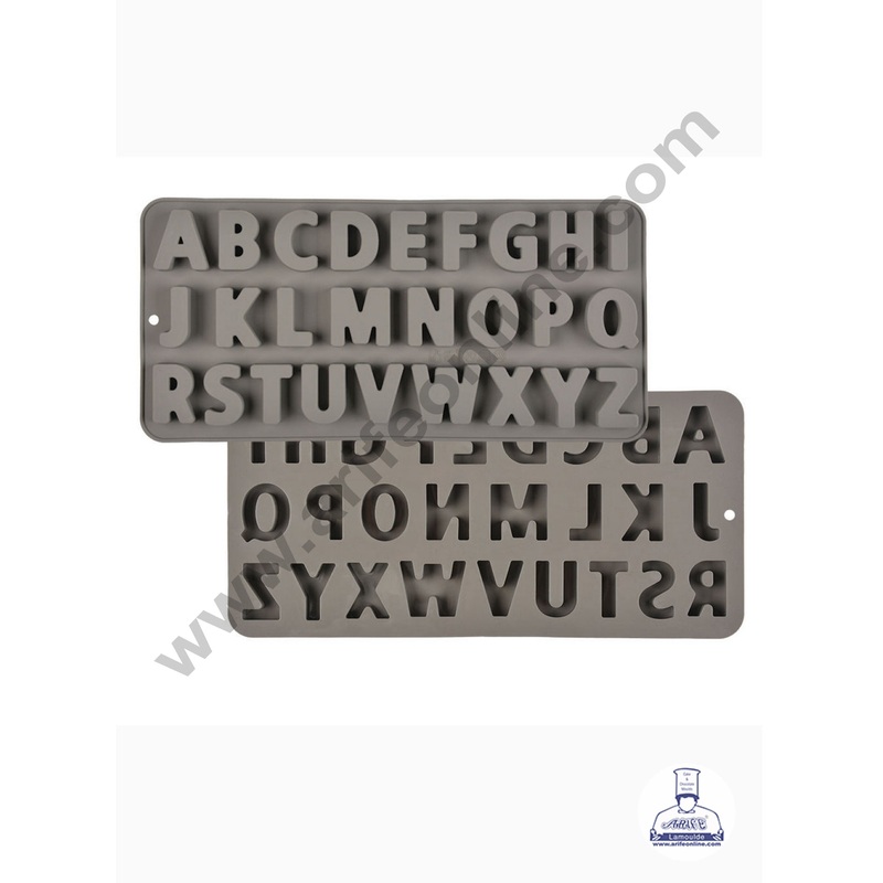 "A-Z" 26 English Letters Upper Case Alphabet Chocolate Candy Silicone Mold  Alphabet Baking Silicon Mold